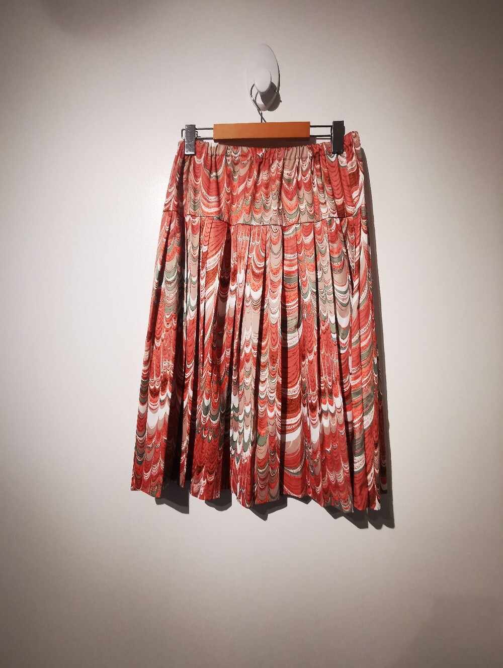 Vintage 70s Linda Originals Montreal 3 Piece Psychedelic Skirt Set With Belt - Picture 5 of 12